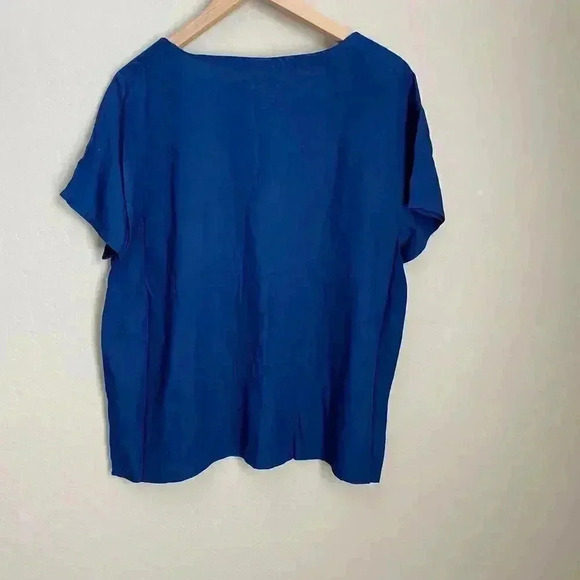 Vera Bradley Blue‎ Floral-print Tie Sleep Top - Picture 8 of 8